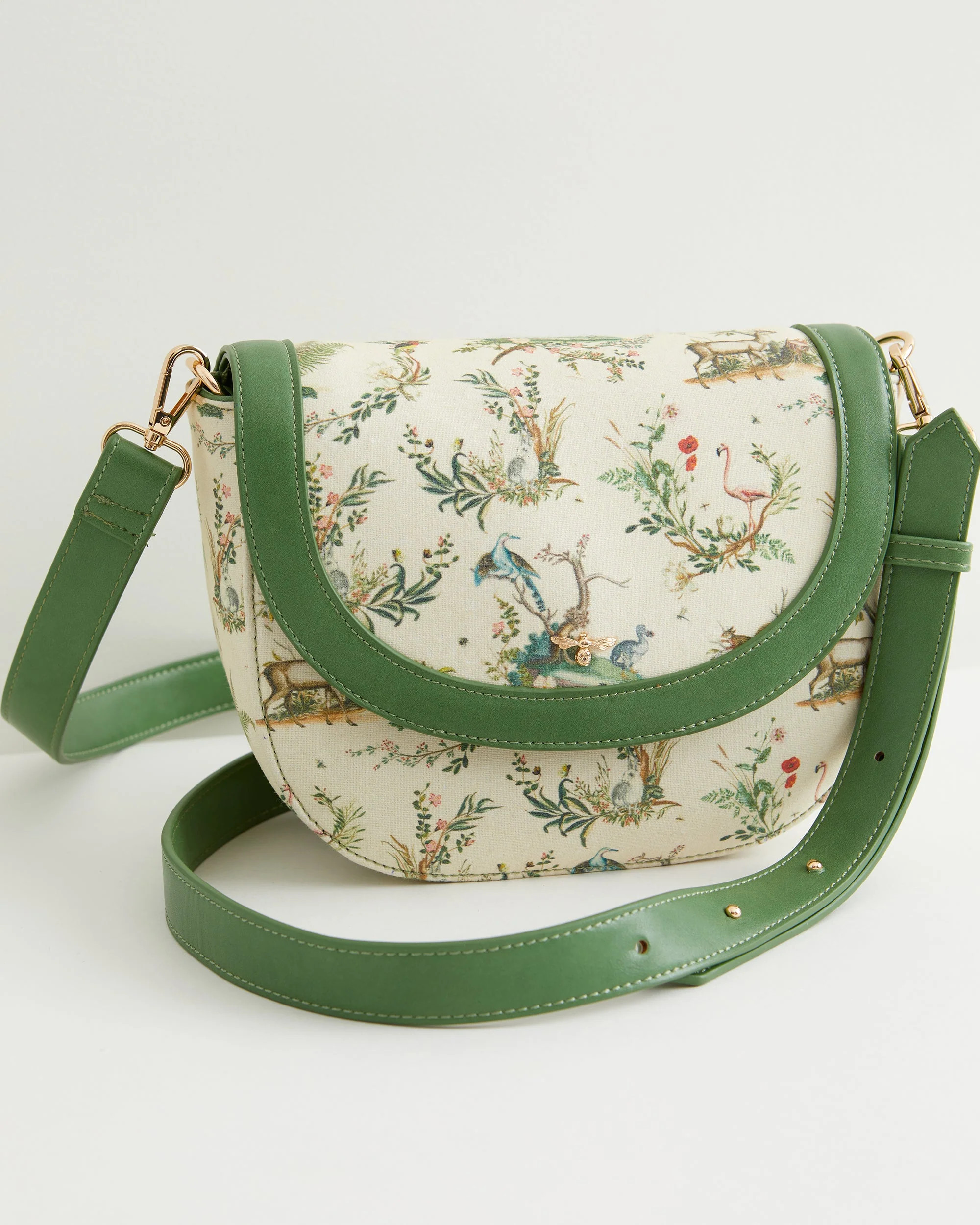 Toile de Jouy Saddle Bag | Fable England