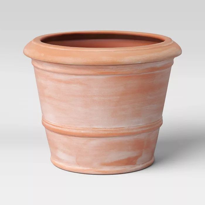 Indoor/Outdoor Stoneware Planter Terracotta - Smith & Hawken™ | Target