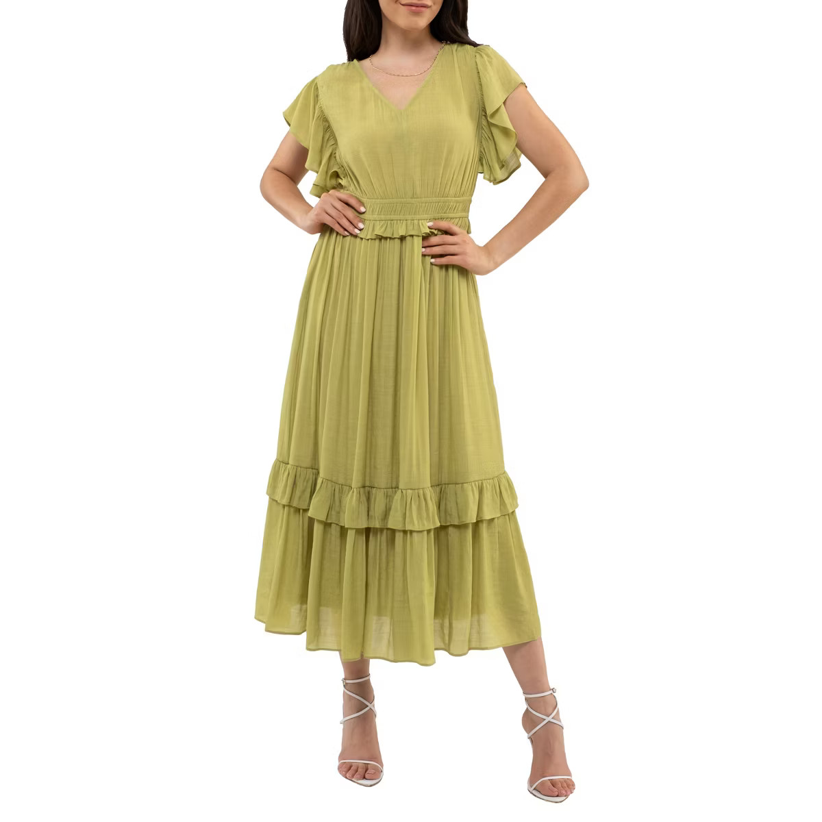 August Sky Women's Empire Waist Midi Dress | Target