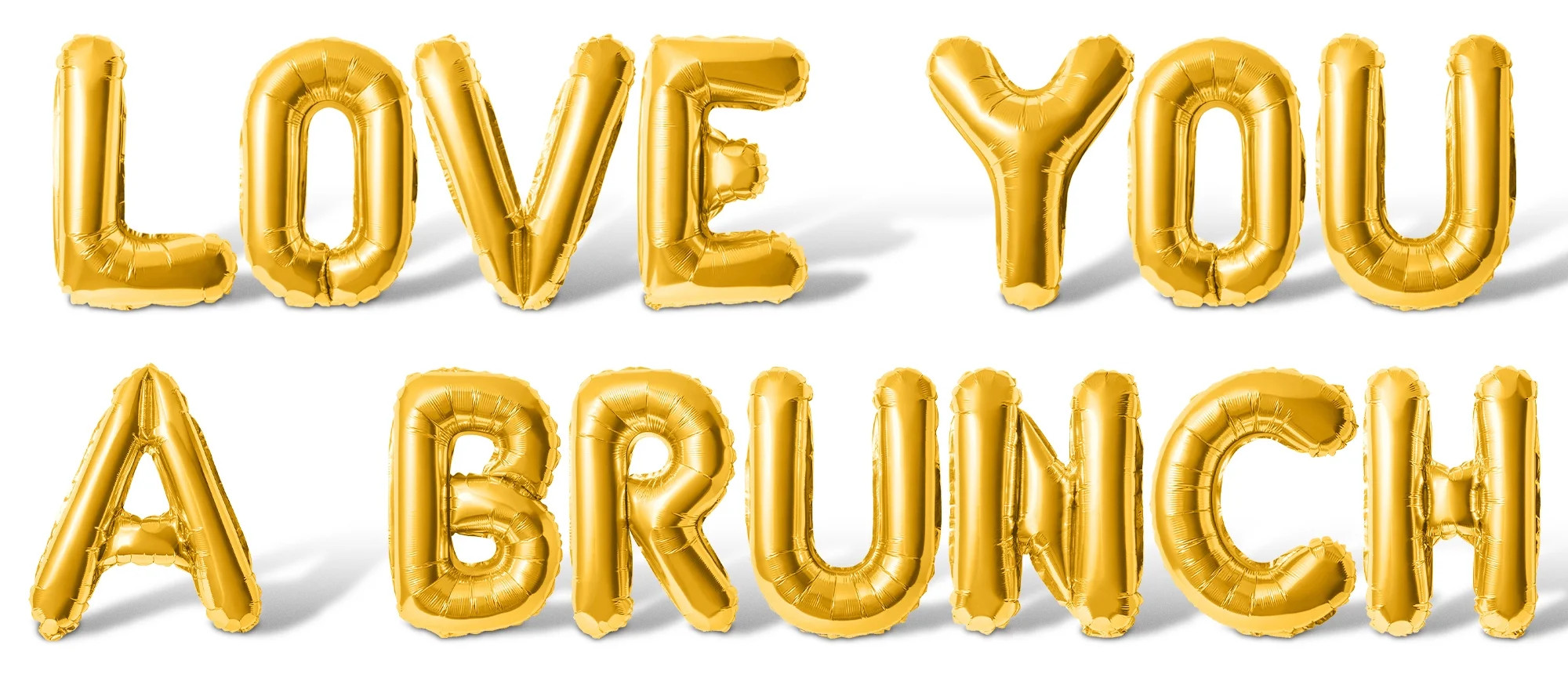 Letter Balloons - LOVE YOU A BRUNCH 16" Inch Alphabet Letters Foil Mylar Balloon Baby Shower Part... | Walmart (US)