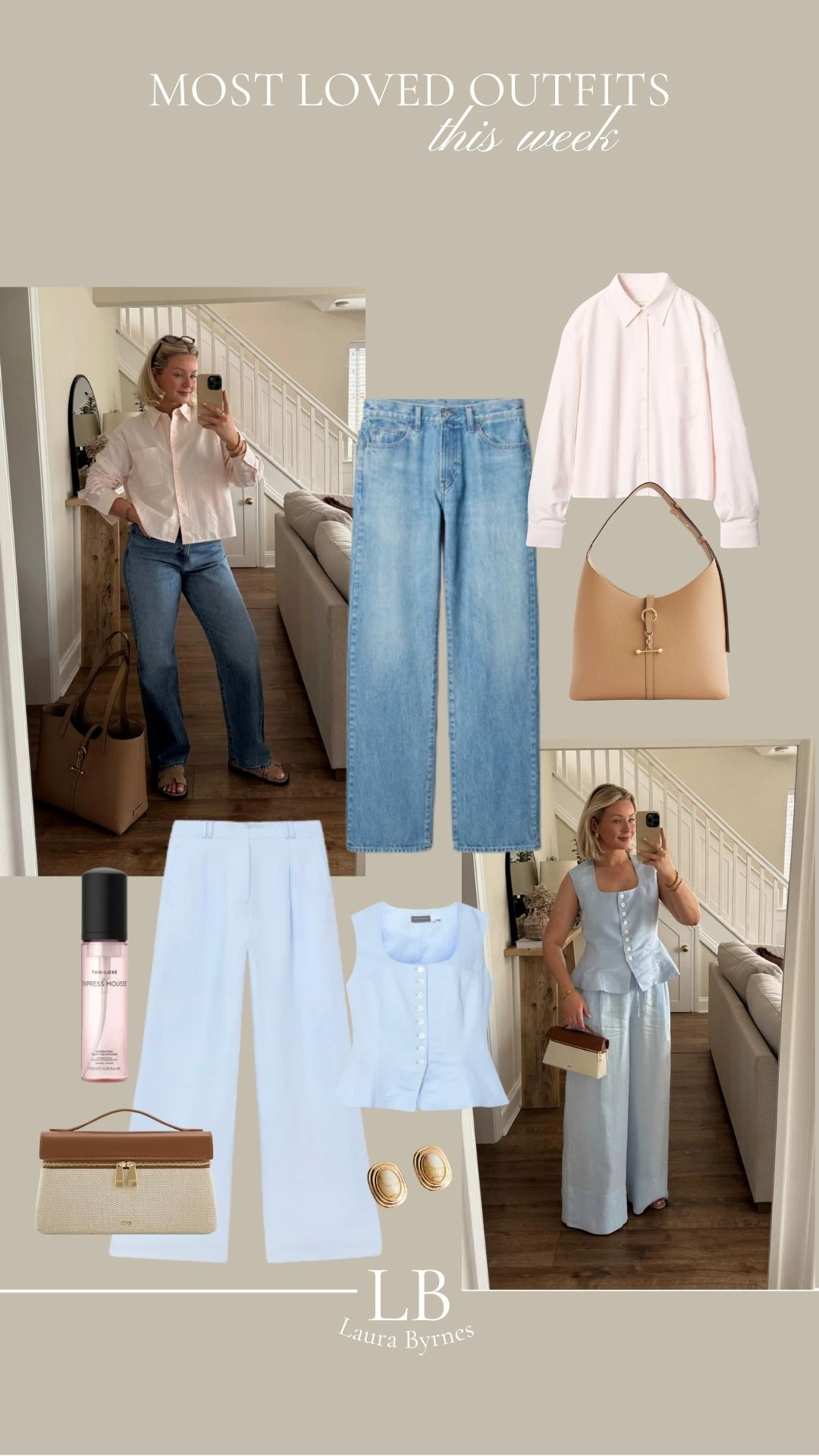 Most Loved Outfits This Week! 

Everyday Outfit Ideas, Wide Leg Jeans Outfit, Pink Shirt And Denim, Light Blue Co Ord Set, Neutral Handbag Style, Spring Capsule Wardrobe, Casual Chic Look, High Street Favourites, Effortless Daily Outfits, Spring Style 

 #LTKuk #LTKspring #LTKsummer