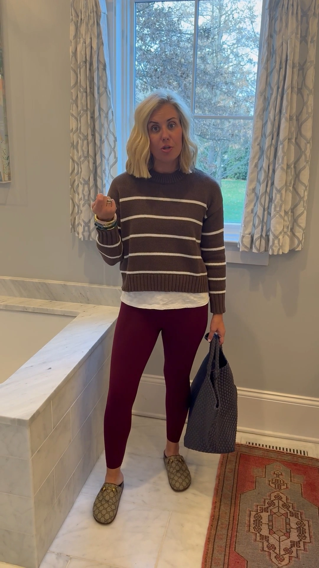 Easy Outfit Idea…..athleisure is the way to go and still look elevated. Don’t overthink it! 

Sweater - xs
Tee - xs
Leggings - 7/8 small
Slides - 38

#LTKootd #LTKActive #LTKgrwm
