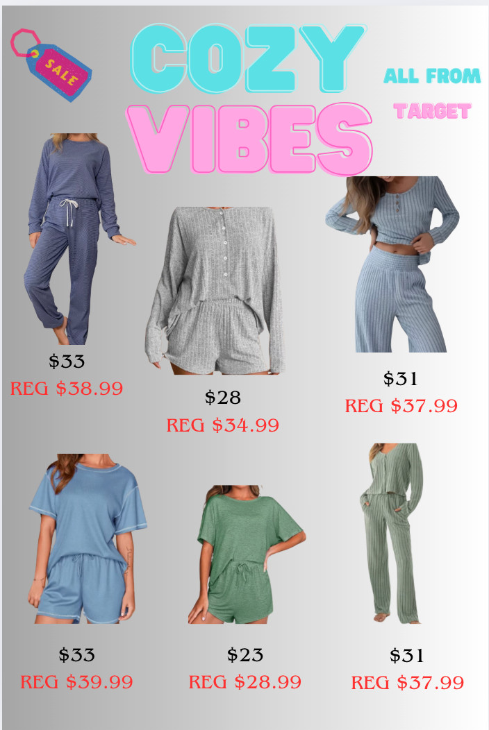 Discounted Cozy Sets! Perfect for lazy days or those that work from home or stay at home moms! Feel cute + put together while staying comfy 
@Target 
 #LTKFindsUnder50 

#LTKBaby #LTKmomlife