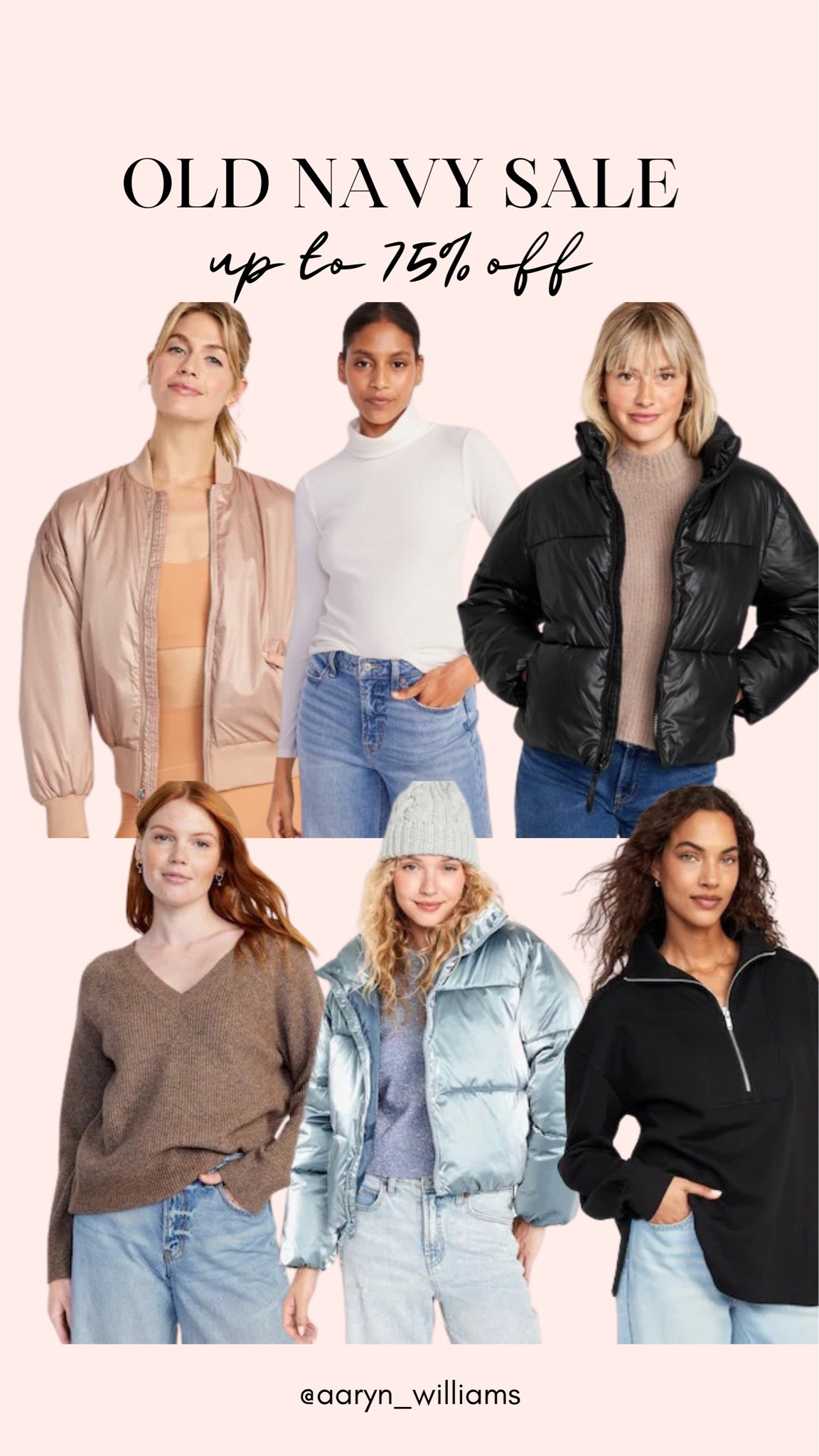Styles starting at $3.99 at Old Navy! ✨🎉

Winter clearance, old navy sale, puffer jacket, winter fashion, sale

#LTKstyletip #LTKfindsunder50 #LTKsalealert