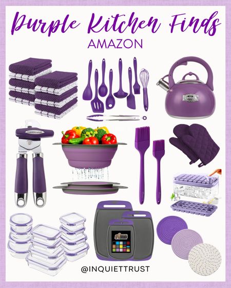 Upgrade your kitchen this spring with these purple finds from Amazon: hand cloth, food organizer, kettle, baking tools set, and more!
#kitchenessentials #modernhome #affordablefinds #diningroomrefresh

#LTKGiftGuide #LTKstyletip #LTKhome