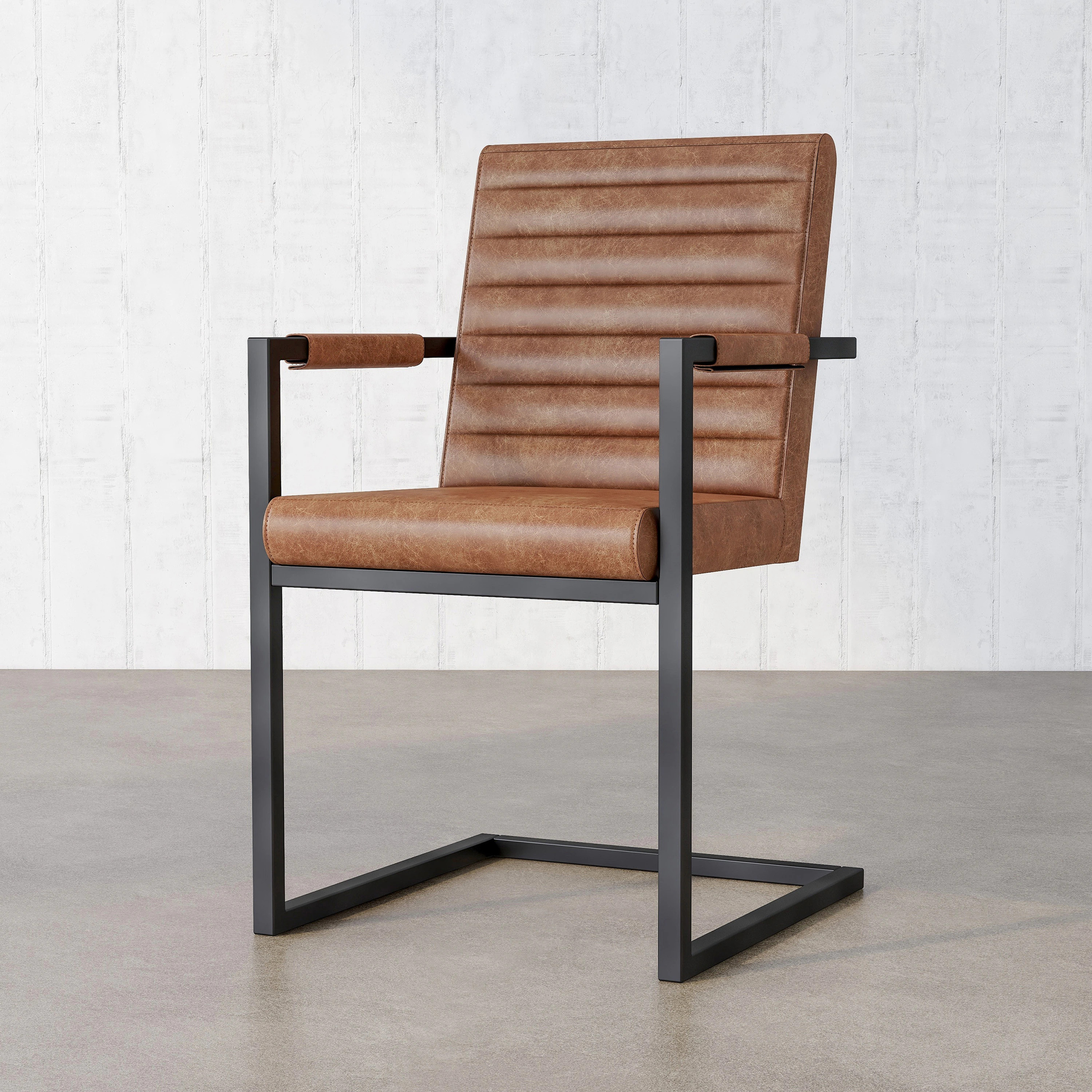 Vendrie Modern Metal Upholstered Dining Chairs by Furniture of America (Set of 2) - Brown | Overstock