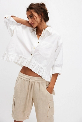 We The Free Bailey Solid Shirt | Free People (Global - UK&FR Excluded)