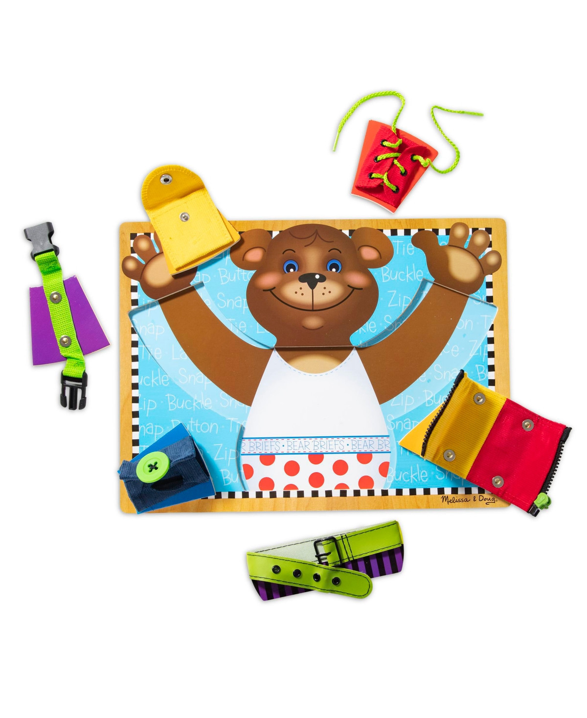 Melissa & Doug Basic Skills Puzzle Board - Wooden Educational Toy - Multi | Macy's