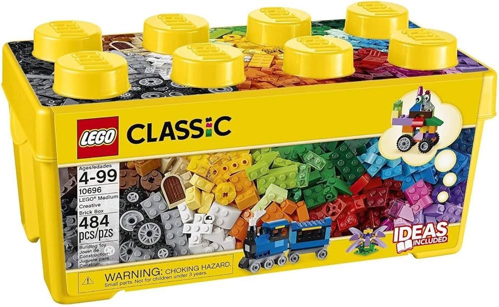 LEGO Classic Medium Creative Brick Box 10696 Building Toy Set - Featuring Storage, Includes Train... | Amazon (US)