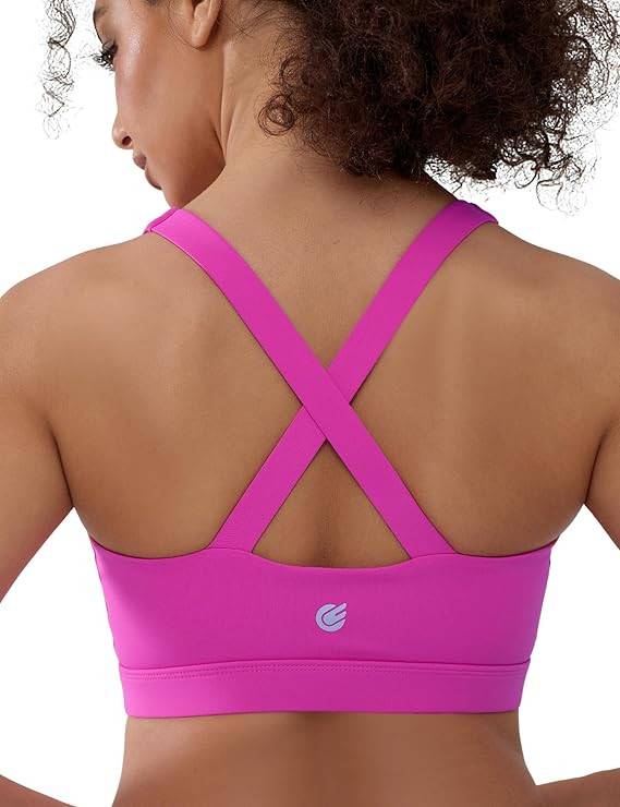 Cordaw Pickleball Sports Bras for Women High Support, Molded Cup Crisscross Back High Impact Work... | Amazon (US)