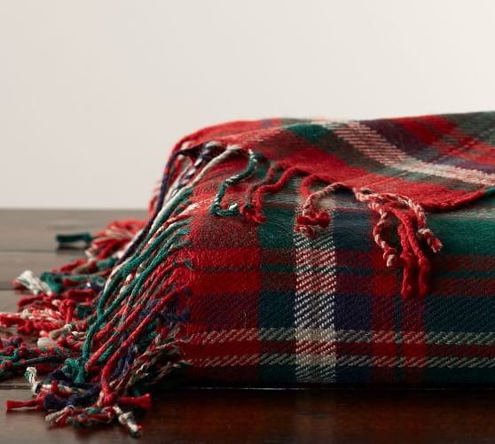 Lynbrook Plaid Throw, 50x60 Inches, Red Multi | Pottery Barn (US)