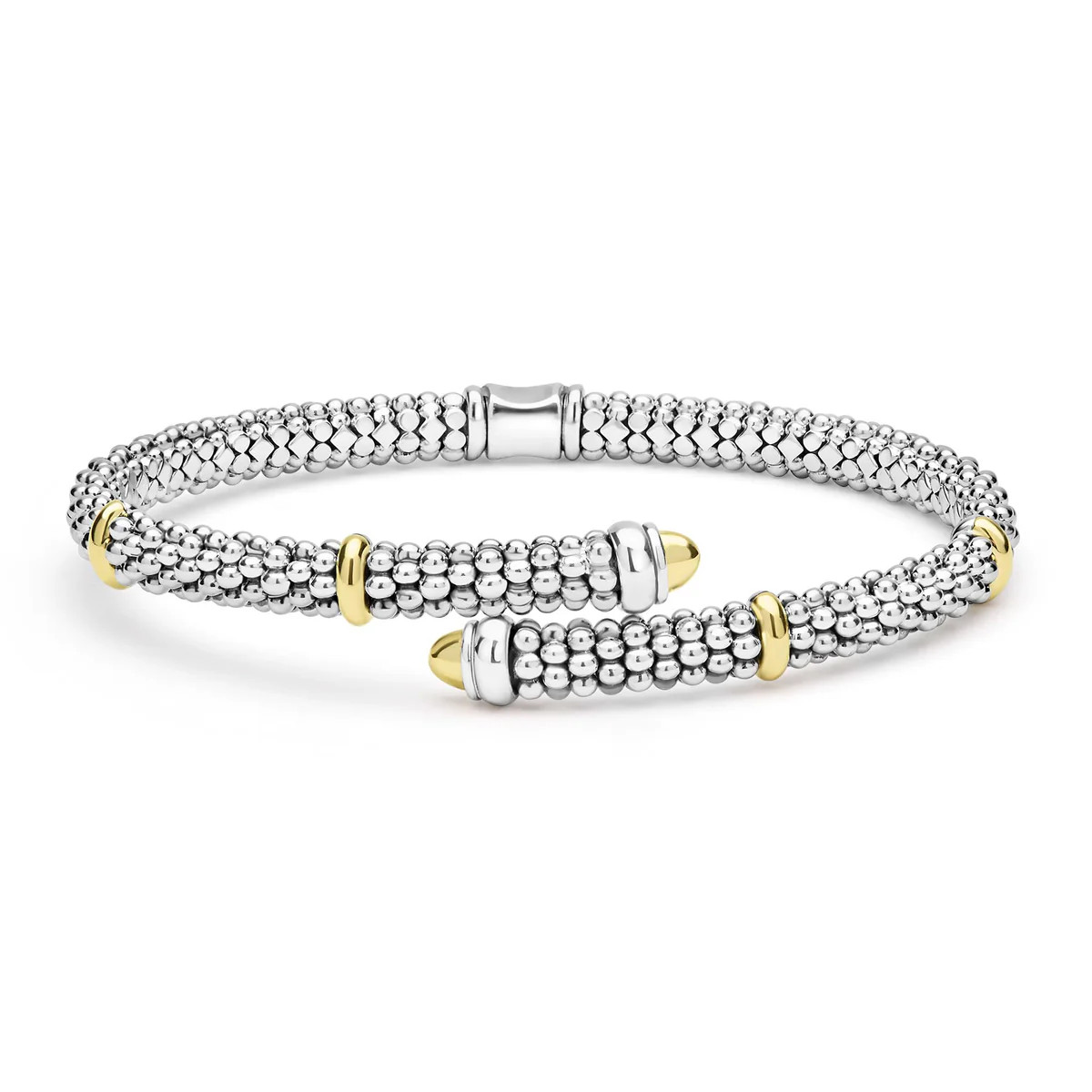 Two-Tone Caviar Versa Bypass Bracelet | LAGOS