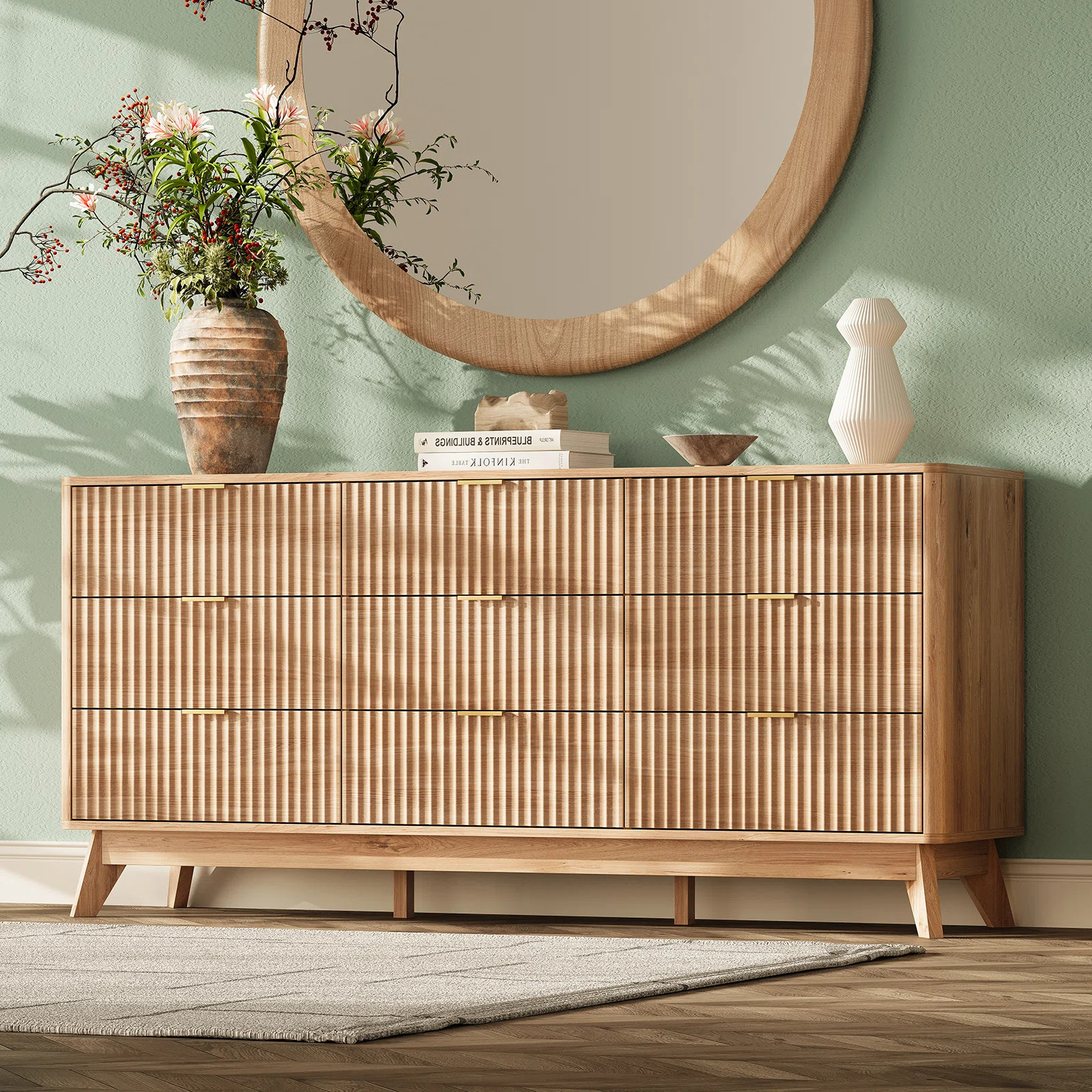 Donati 9-Drawer Dresser, 63'' Wood Chest of Drawers | Wayfair North America