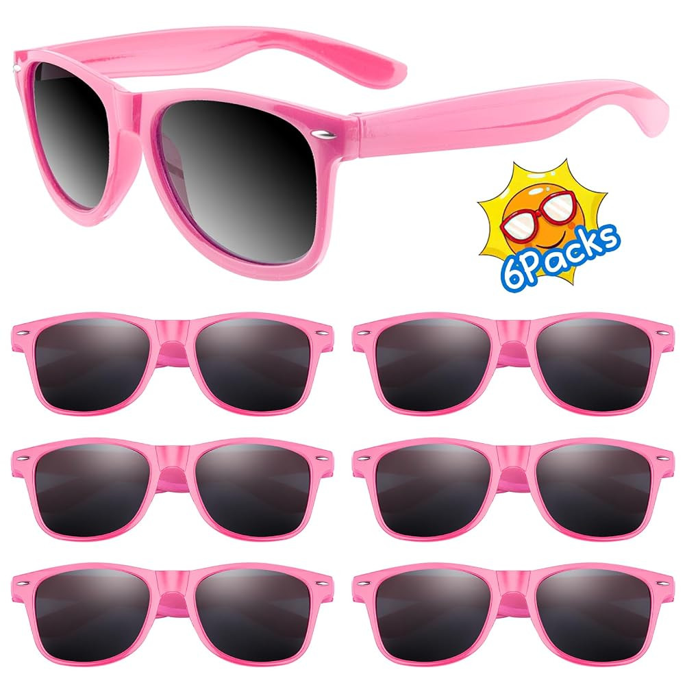 ASTARON Black Sunglasses Bulk, 6/12/24/48 Pack Sunglasses Party Favors for Summer Beach Pool Birt... | Amazon (US)