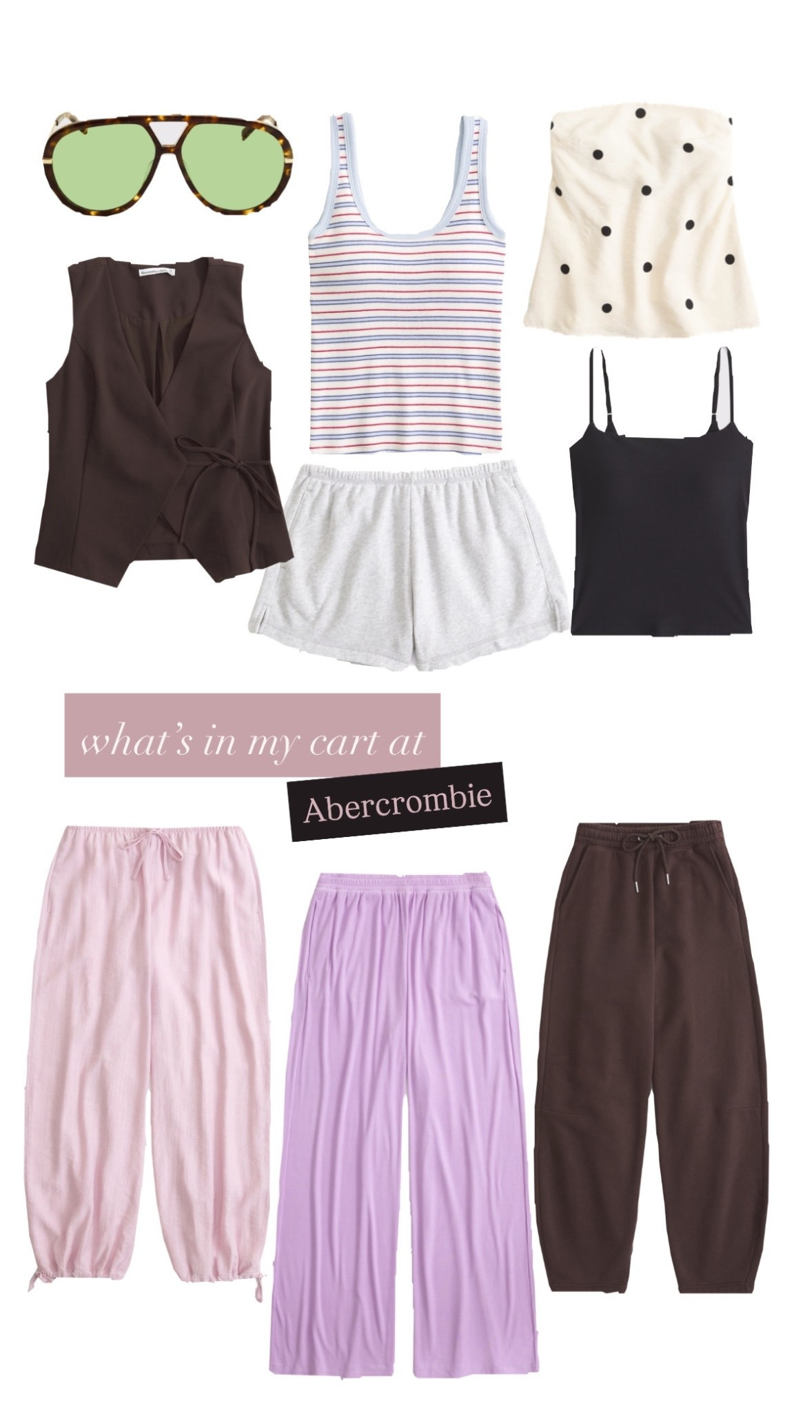 Abercrombie has an extra 20% off right now with code EXTRA20! Here is what’s in my cart.😎