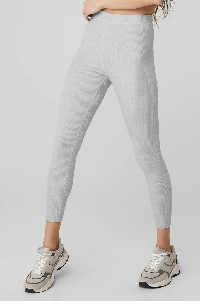 Ribbed High-Waist 7/8 Blissful Legging | Alo Yoga (US)