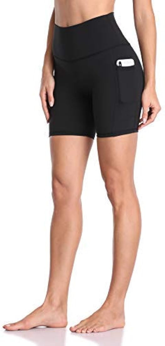 Colorfulkoala Women's High Waisted Biker Shorts with Pockets 6" Inseam Workout & Yoga Tights | Amazon (US)