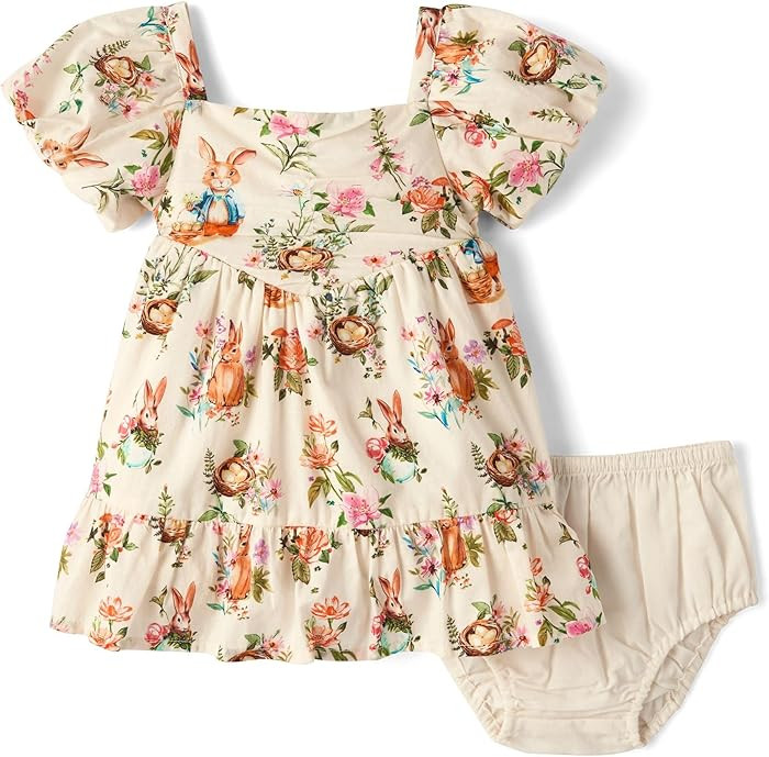 Gymboree,Baby-Girls,and Newborn Sleeveless Dressy Special Occasion Dresses with Diaper Cover,Ivor... | Amazon (US)