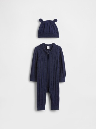 Baby Cable-Knit One-Piece Outfit Set | Gap (CA)