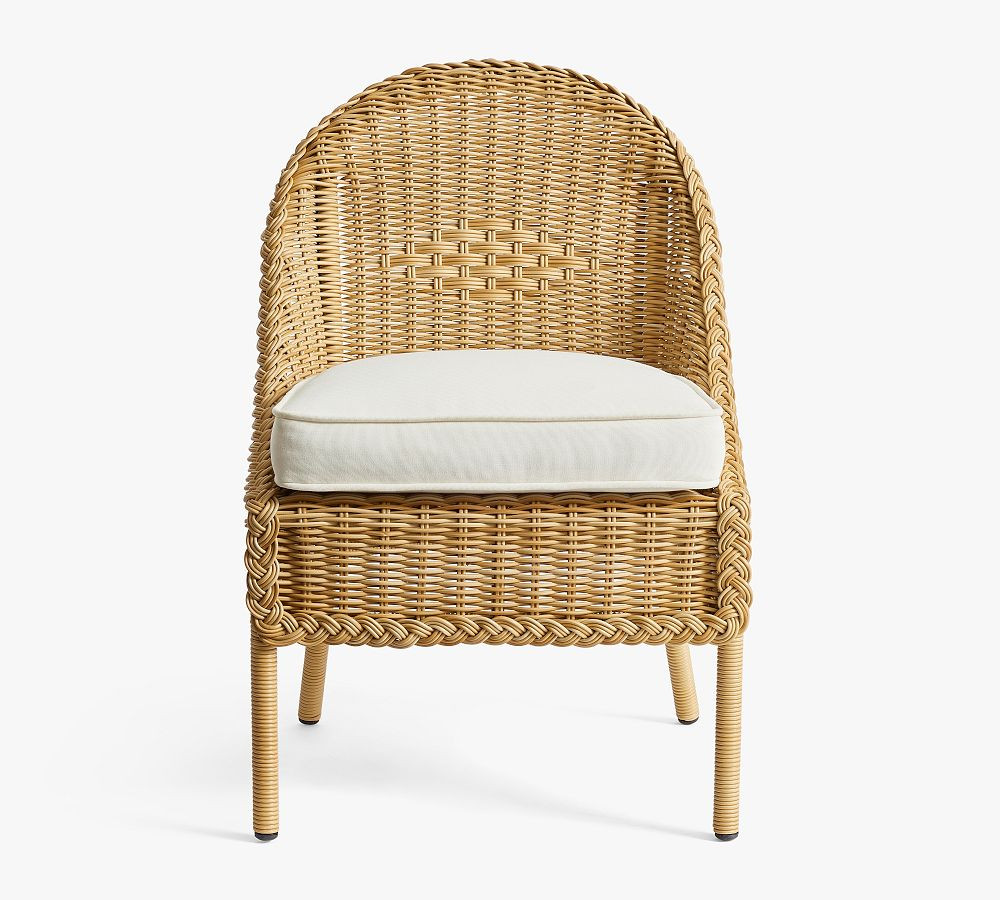 Westport Wicker Outdoor Dining Side Chair | Pottery Barn (US)