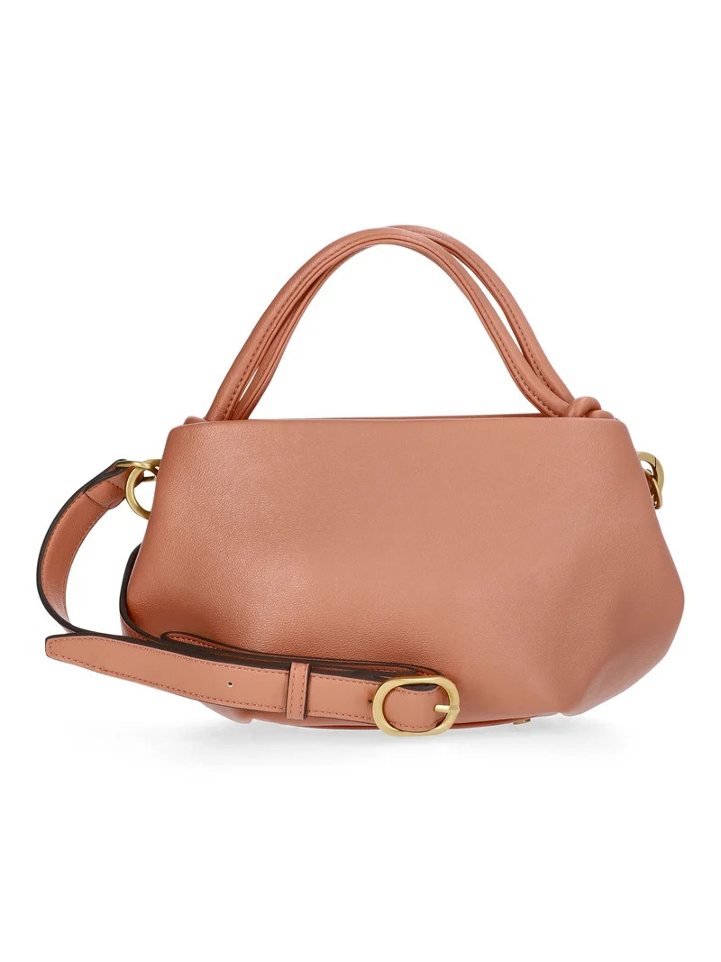 Scoop Women's Faux Leather Mini Satchel Bag, Terracotta | Walmart (US)