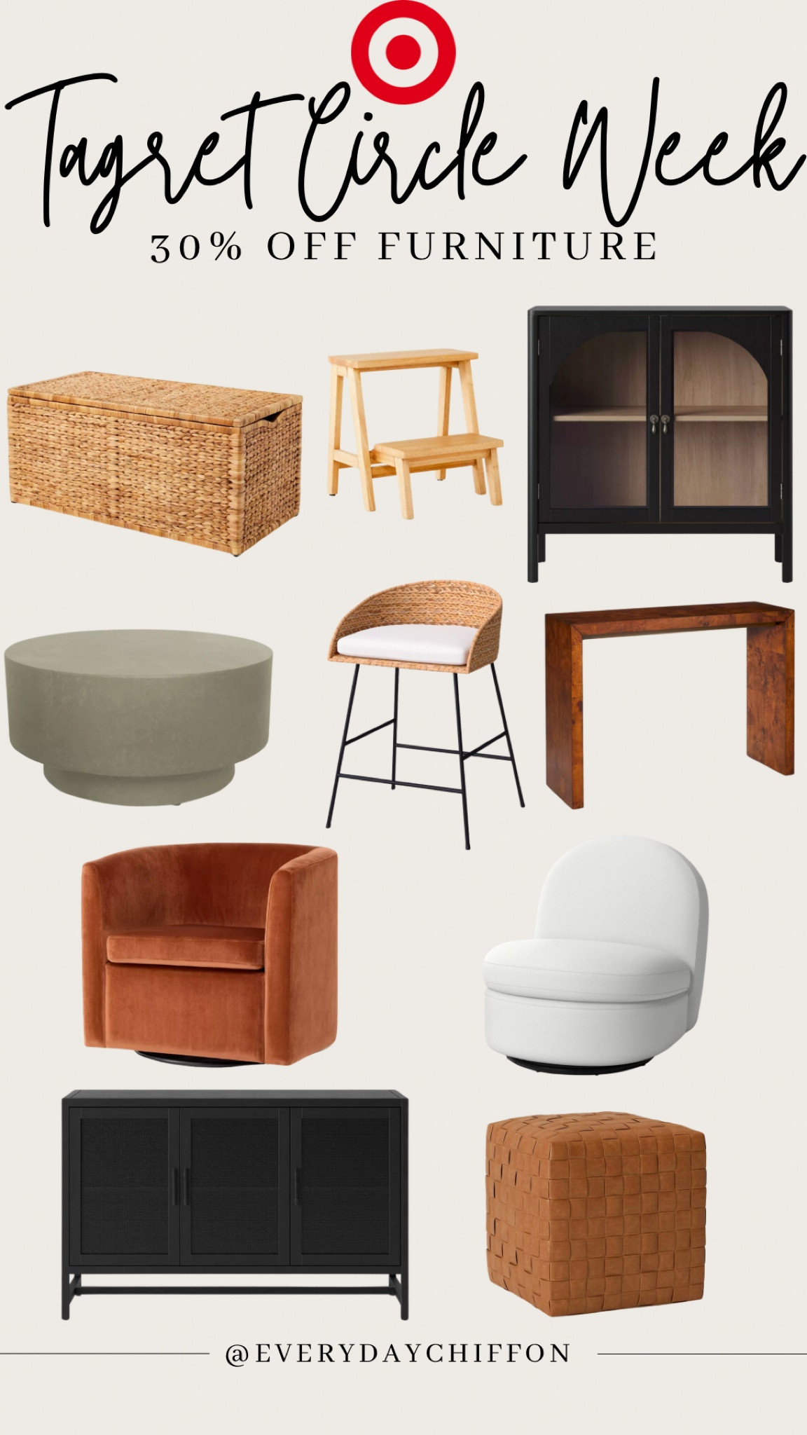 Target circle week deals! 30% off furniture 

Target finds 
Home decor


#LTKSummerSales #LTKHome