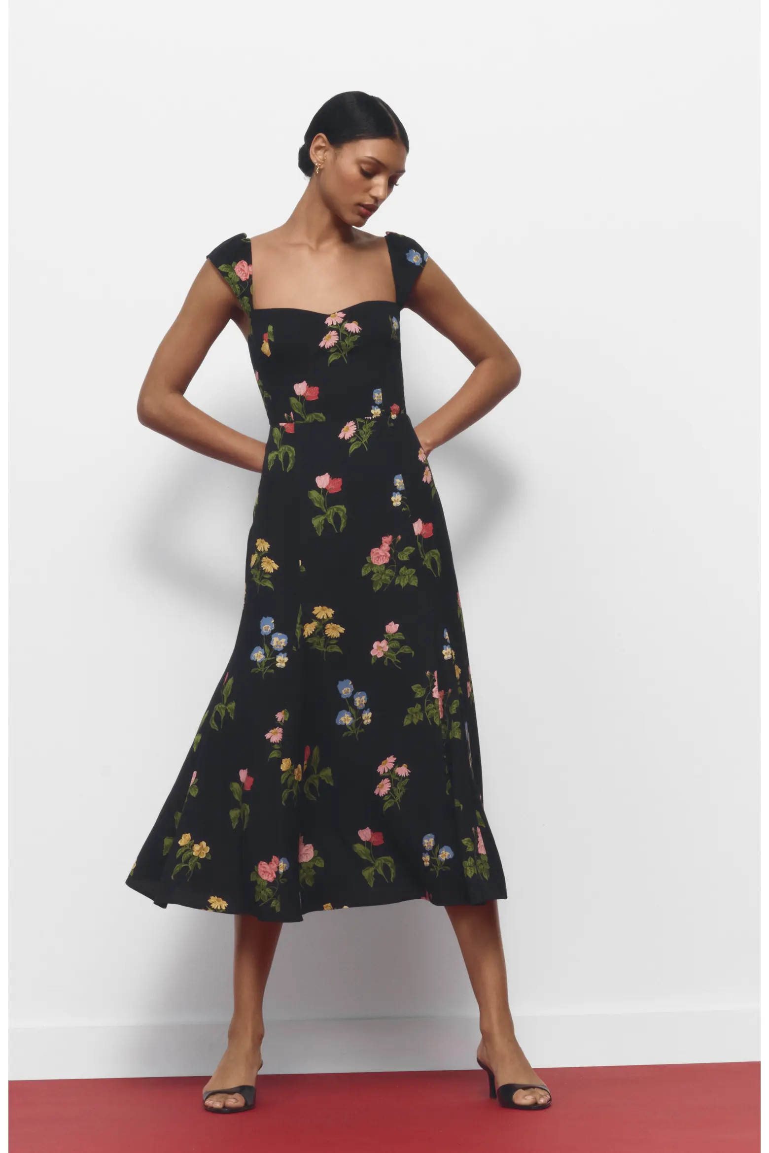 Bryson Floral Midi Dress (Women) | Nordstrom | Nordstrom