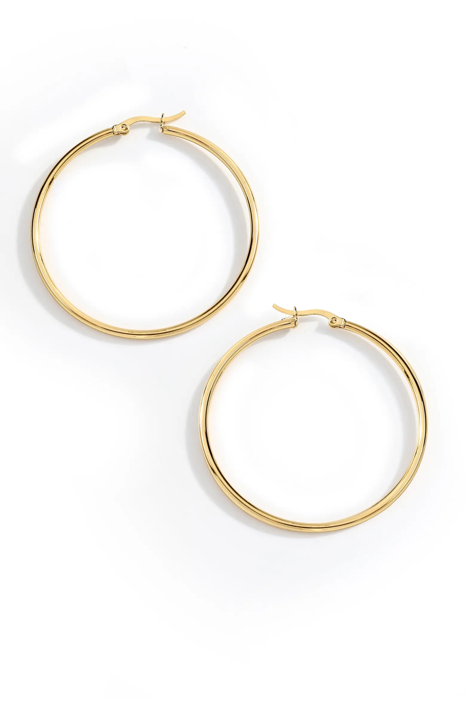 Mint & Lily Lynette Large Hoop Earrings | Nordstrom | Nordstrom