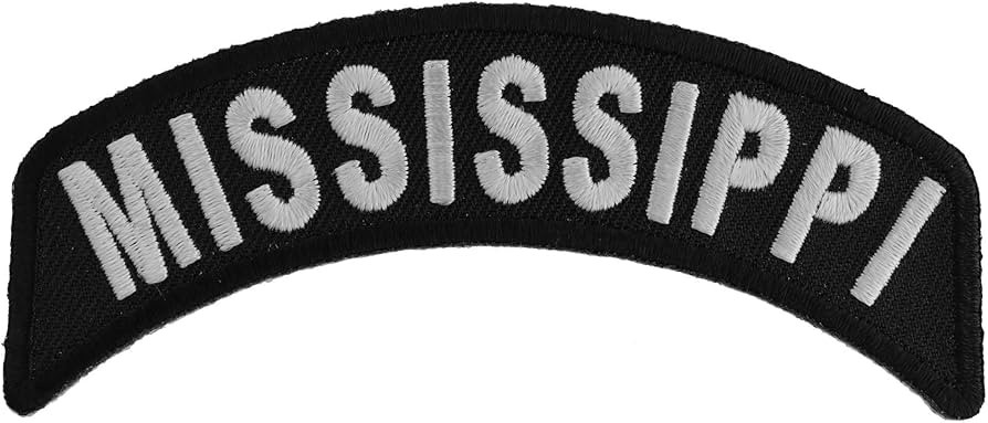 Mississippi Patch - 4x1.75 inch. Embroidered Iron on Patch | Amazon (US)
