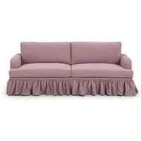 TOV Gertrude Upcycled Fabric Sofa, Plywood/Recycled Fabric/Rubberwood in Purple by DecoratorsBest | DecoratorsBest