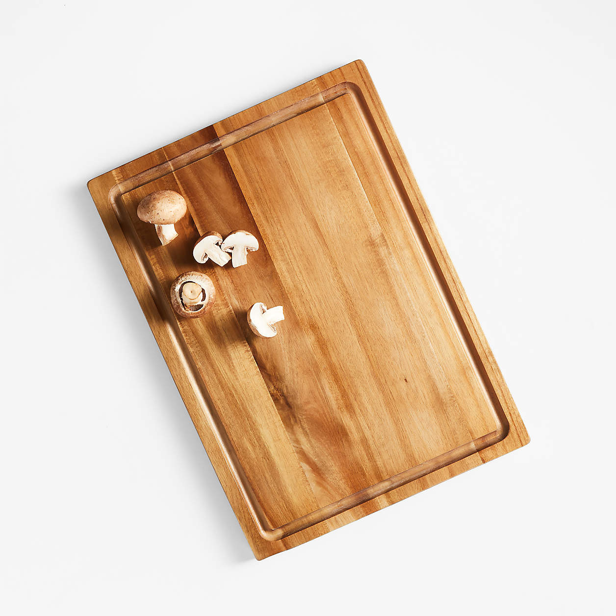 Crate & Barrel Acacia Wood Cutting Board/Cheese Serving Board 18"x13"x0.75" + Reviews | Crate & B... | Crate & Barrel