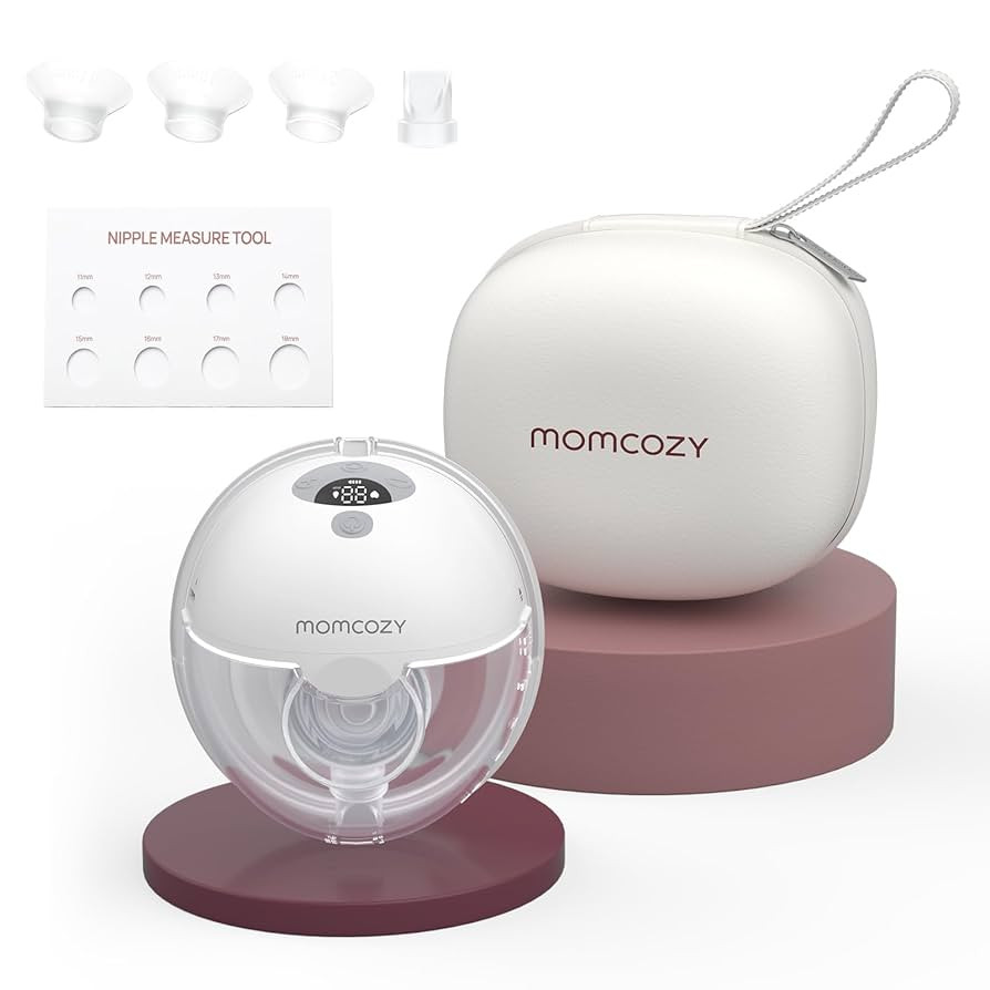 Momcozy M5 Hands Free Breast Pump, Wearable Pump of Baby Mouth Double-Sealed Flange with 3 Modes ... | Amazon (UK)
