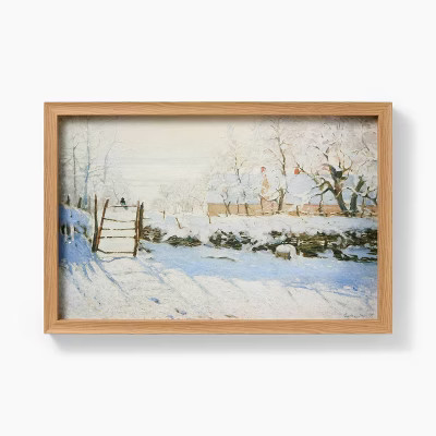 18"x12" Snow Landscape Framed Wall Art - Threshold™ designed with Studio McGee | Target