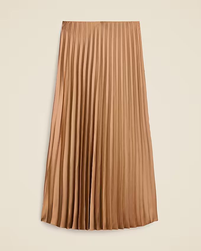 Pleated pull-on midi skirt | J.Crew US