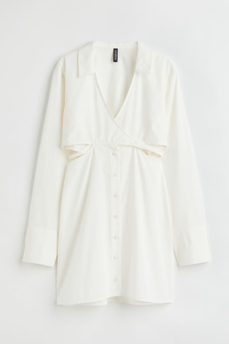 Cotton poplin dress | H&M (UK, MY, IN, SG, PH, TW, HK)