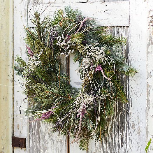 Fresh Noble Fir + Lavender Wreath | Terrain