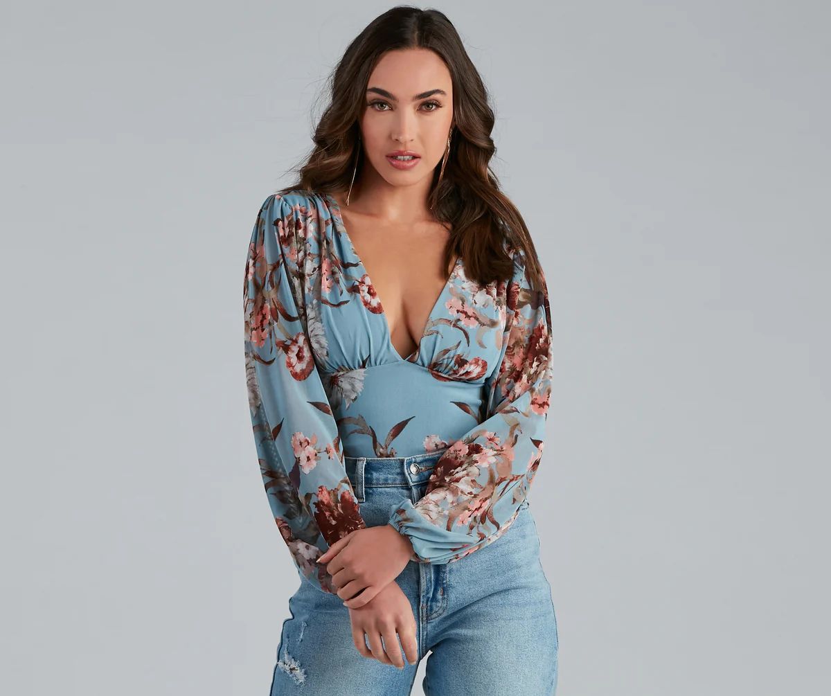 Blooming Chic Floral Bodysuit | Windsor Stores