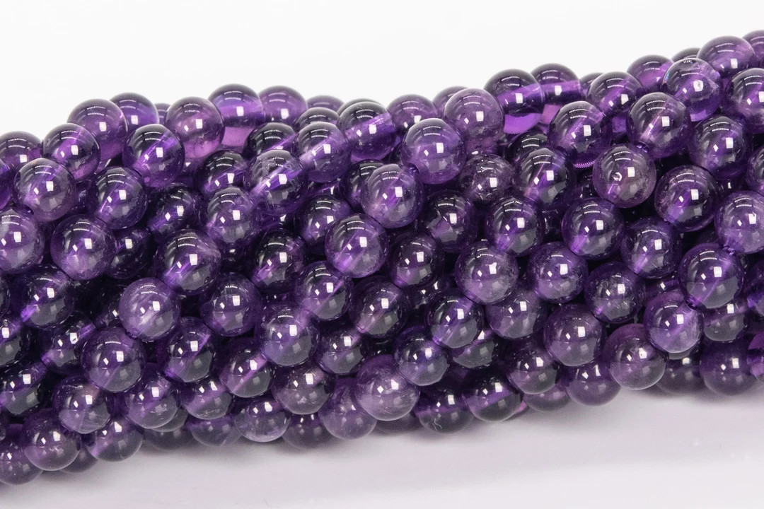 4MM Purple Amethyst Beads Grade AA Genuine Natural Gemstone Round Loose Beads 15" / 7.5"bulk Lot ... | Etsy (US)