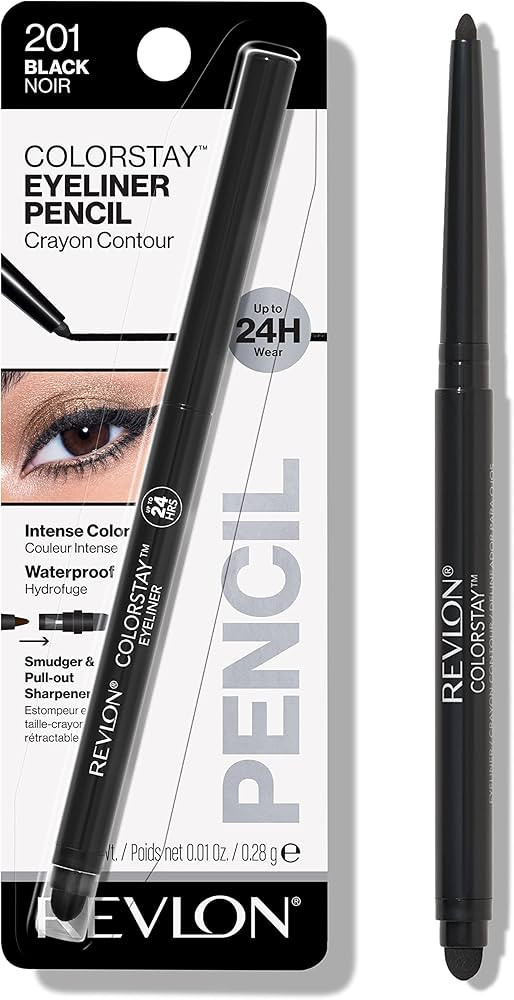 Pencil Eyeliner by Revlon, ColorStay Eye Makeup with Built-in Sharpener, Waterproof, Smudgeproof,... | Amazon (US)