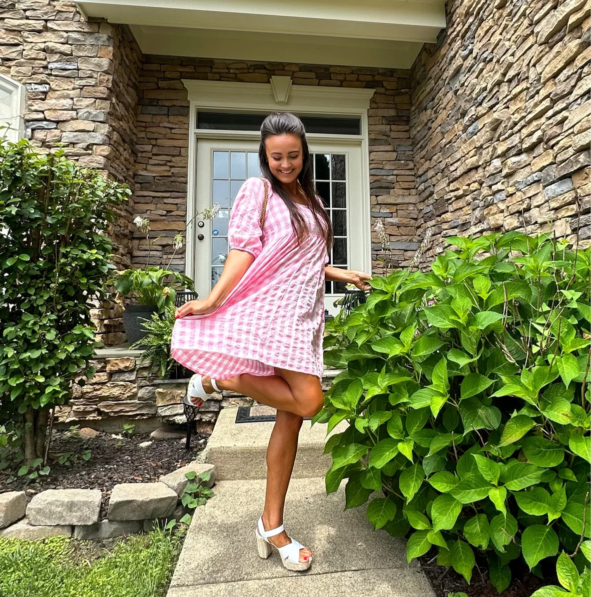 All A Dream Bubble Gum Pink Gingham Dress – Shop the Mint