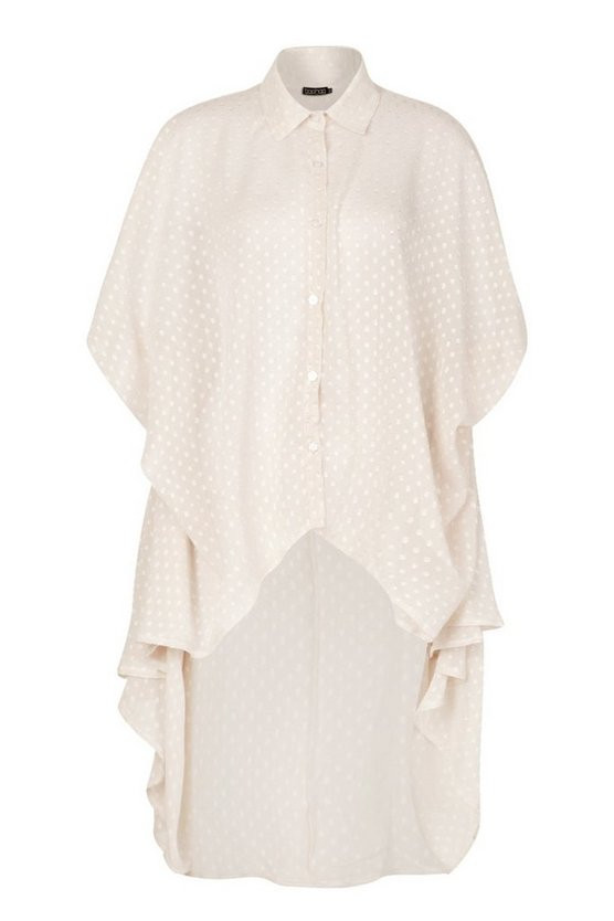 Dobby Chiffon Oversized Maxi Shirt | Boohoo.com (US & CA)