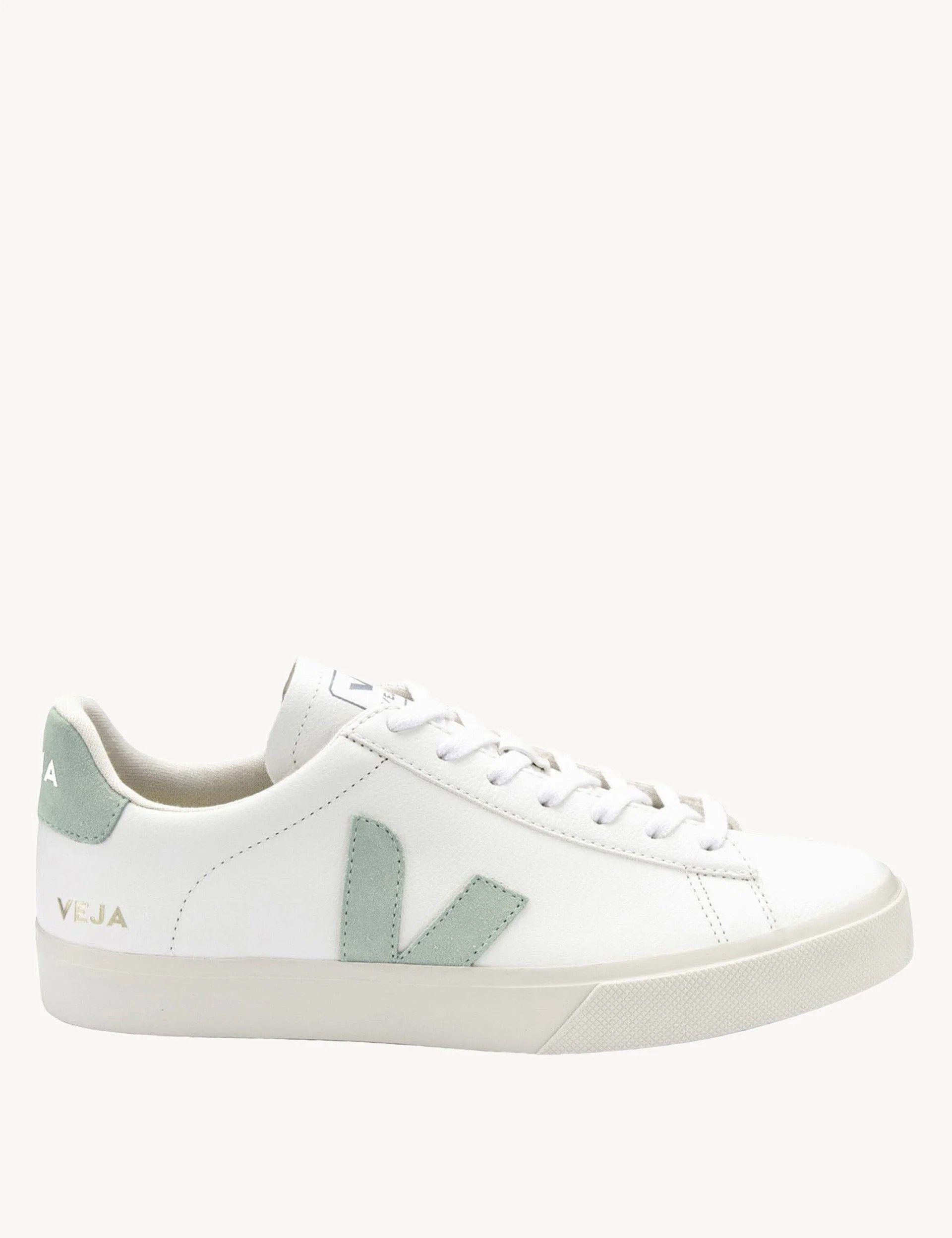 VEJA Campo White Matcha Women's Trainers | The Sports Edit | The Sports Edit