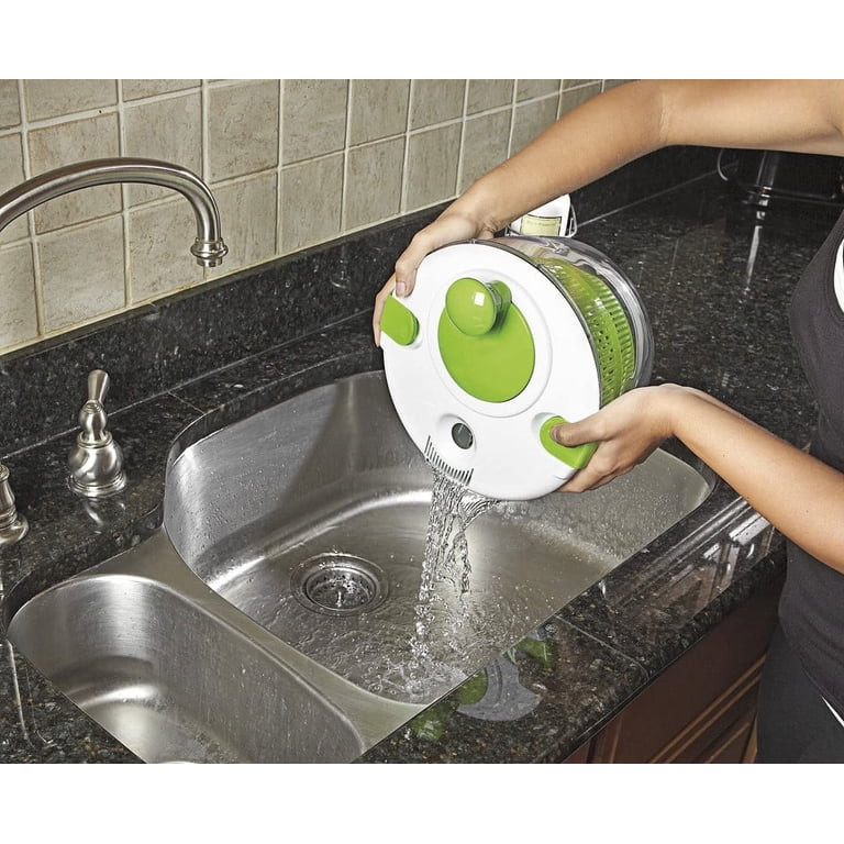 Kitchen Salad Spinner Large 5L Capacity - Manual Lettuce Spinner With Secure Lid Lock & Rotary Ha... | Walmart (US)