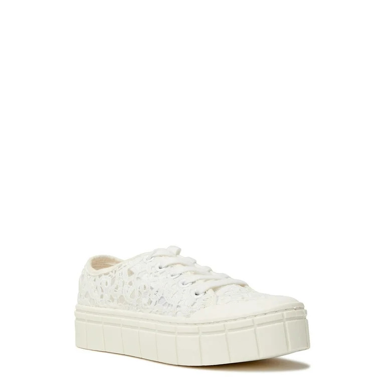 No Boundaries Women's Low Chunky Lug Fashion Sneakers | Walmart (US)