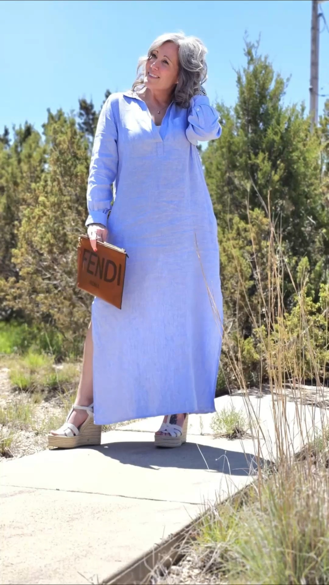 Ladies!!! Kaftans aren't just for your grandma! I've been loving this dress year over year and it never gets old! Every. Single. Time I wear it, I get so many compliments on it! And these white sandals are the perfect summer accessory! 

Comment SUMMER and Ill send you the link to shop! 

#summertime #fashionover40 #midsizestyle #ootd #style