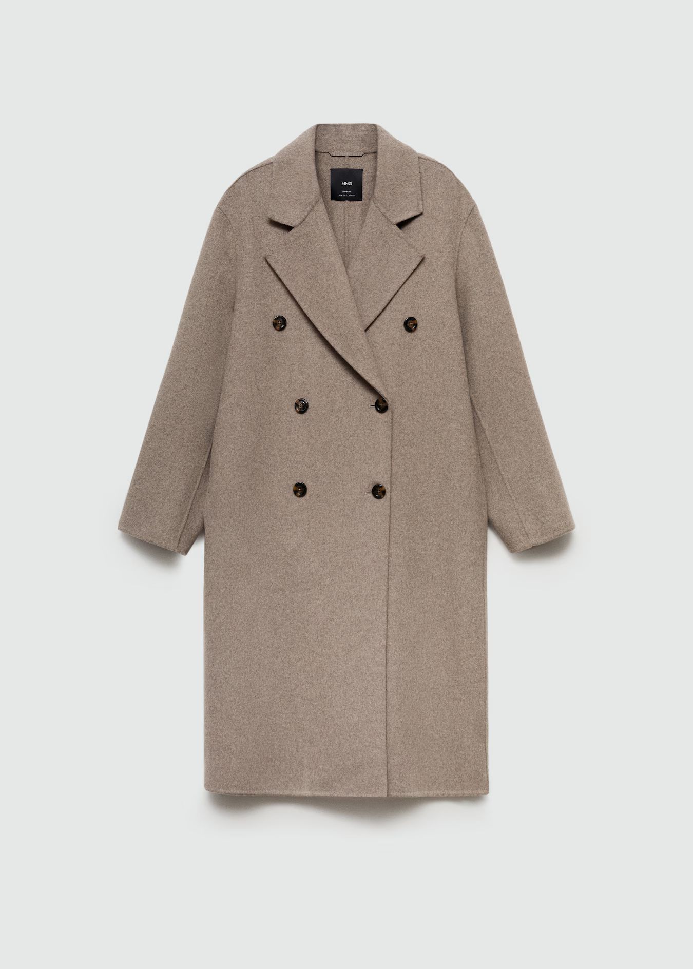 Handmade oversized wool coat | MANGO (US)