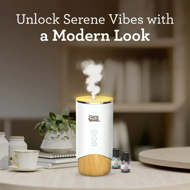 GuruNanda Calm Aura Diffuser - No Scents Included - 100mL - White | Walmart (US)