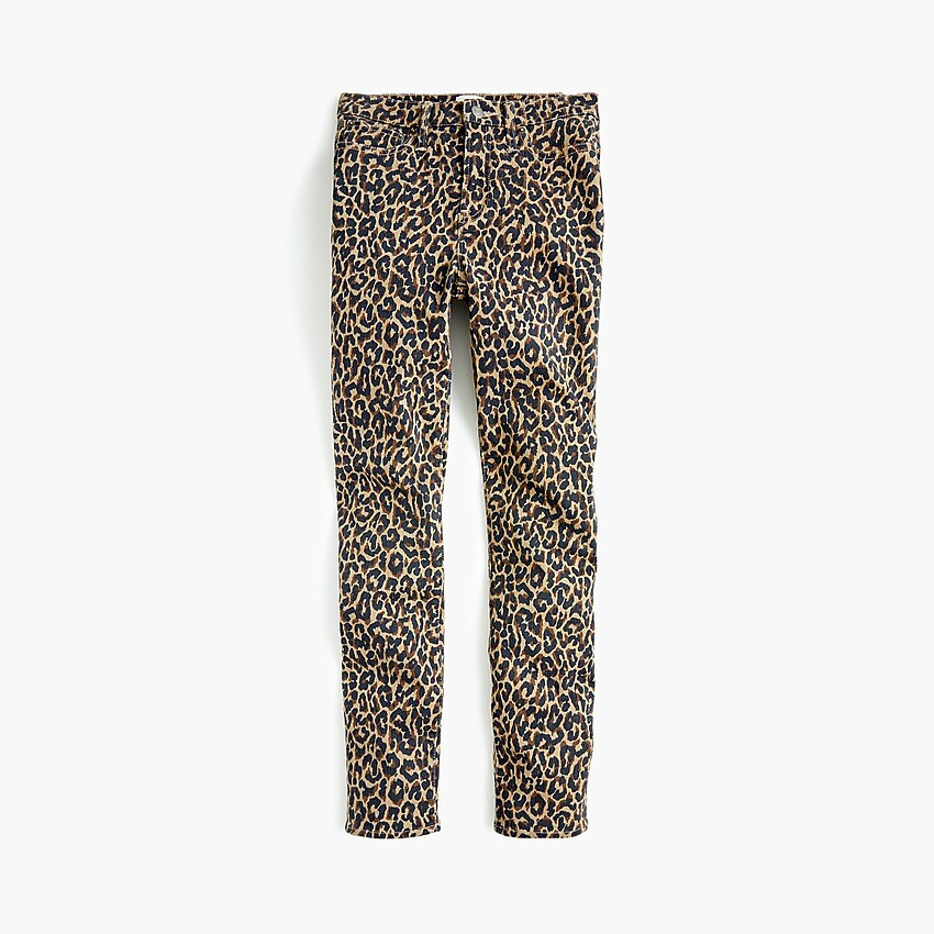 10" highest-rise toothpick jean in leopard | J. Crew US