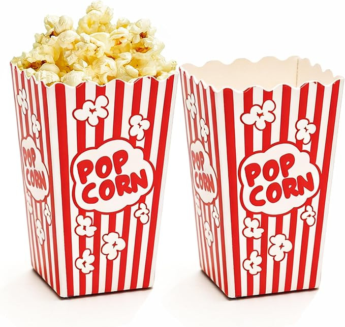 Amazon.com: Homrelaxy 54Pcs Mini Popcorn Boxes, 4.6" Tall and 2.6" Square Small Paper Popcorn Con... | Amazon (US)
