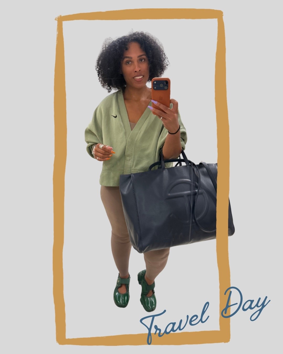 Airport mode: activated 🛫🖤 Keeping it casual and comfortable in @Nike US with my Telfar bag — travel day dressing done right. Everything is linked!
#LTKstyletip #LTKfindsanddeals #LTKtravel #LTKathleisure #OOTD #airportoutfit #Telfar #Nike 

#LTKgrwm #LTKTravel #LTKdayinmylife